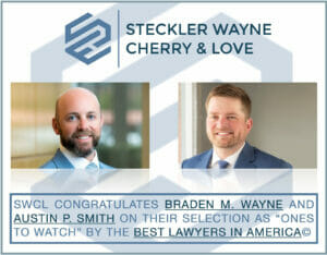 Braden Wayne & Austin Smith Selected by US News as “Best Lawyers: Ones to Watch”